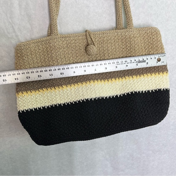 Liz Claiborne Crochet Knit Shoulder Bag Purse - Picture 6 of 10